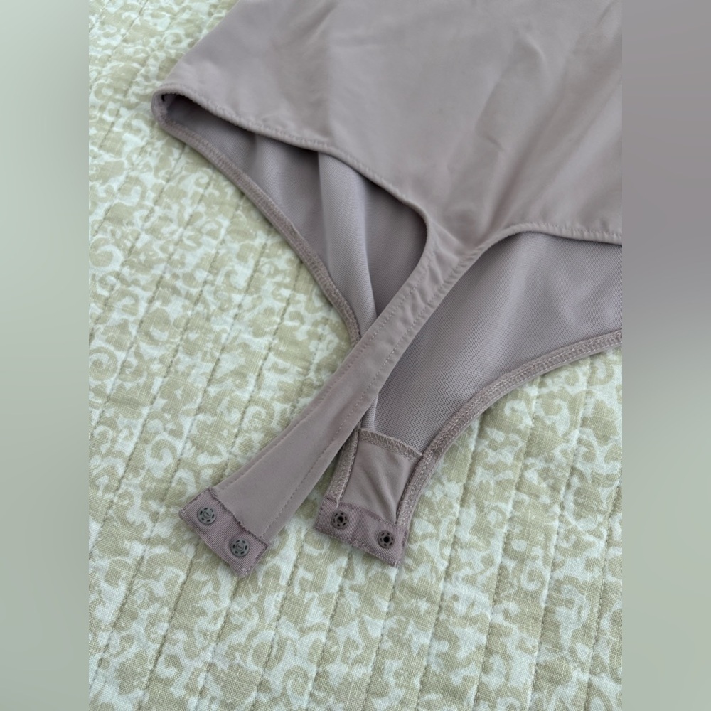 Free People Truth Or Square Bodysuit Silverberry Lilac 3/4 Sleeve | M - Picture 9 of 16